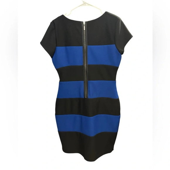 Bisou Bisou black cobalt beautiful dress size 10 - Picture 2 of 9